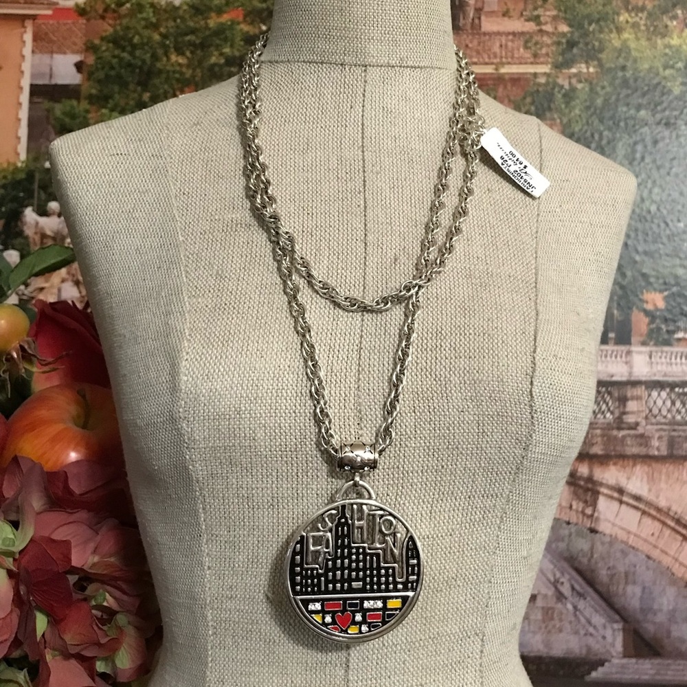 NWT Brighton Fashionista Silver Necklace